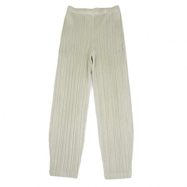 PLEATS PLEASE プリーツプリーズPLEATS プリーツ裾絞りパンツ カーキ 