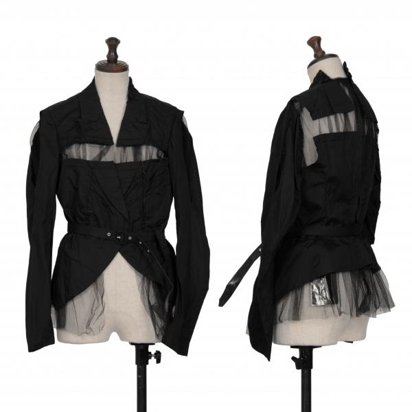 COMME des GARCONS コムデギャルソンCOMME メッシュ切替ボタンレス 
