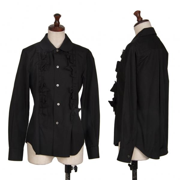 COMME des GARCONS ギャルソン　コムコム フリルシャツ　黒 COMME des GARCONS ギャルソンコムコム フリルシャツ黒