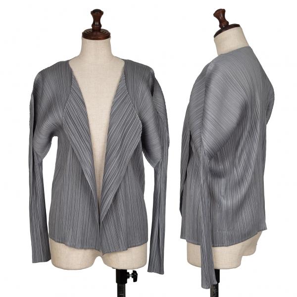 プリーツプリーズカーディガンコート極美品