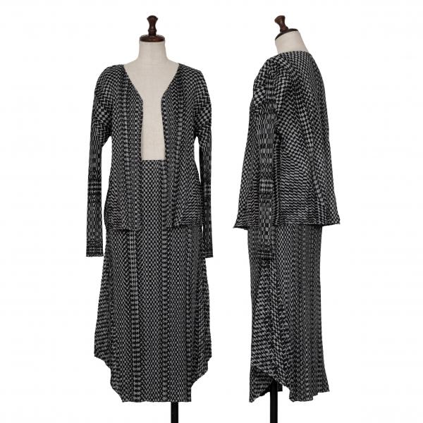 PLEATS PLEASE（プリーツ プリーズ） ランダムチェックボタンレス