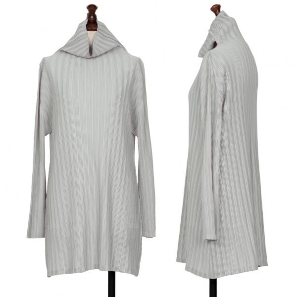 PLEATS PLEASE プリーツプリーズPLEATS プリーツ裾フレアハイネック  