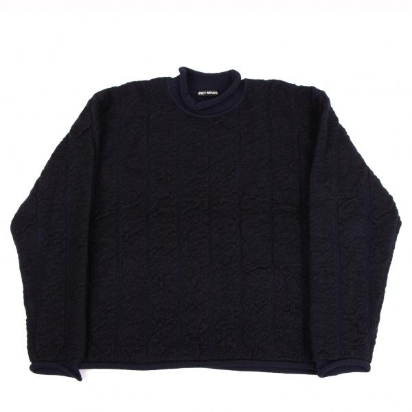 イッセイミヤケメンISSEY MIYAKE MEN ボイルドストライプニット 