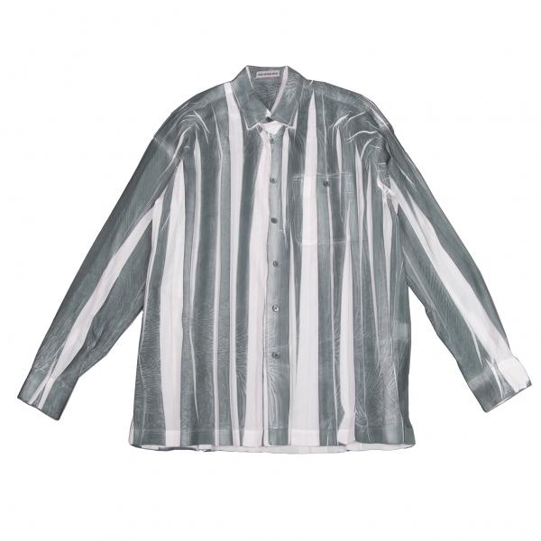 ISSEY MIYAKE イッセイミヤケメンISSEY MEN シワプリーツプリント 