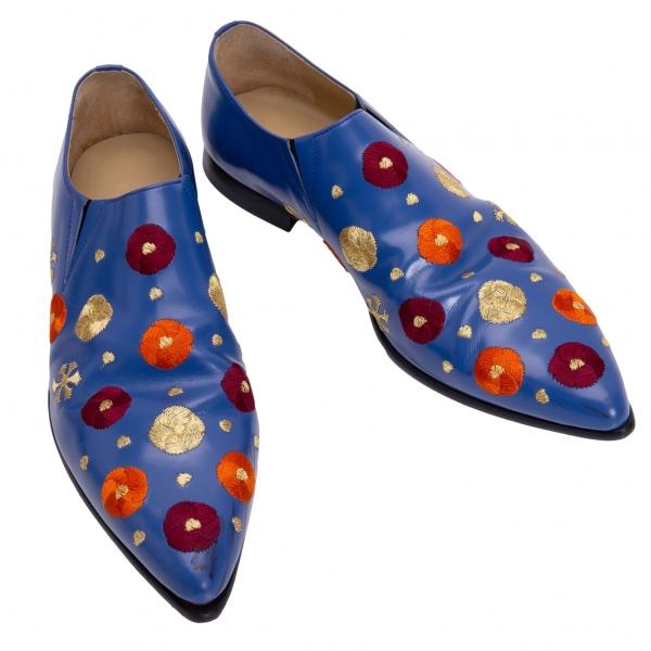 COMME des GARCONS 刺繍パンプス COMME des GARCONS x KIDS LOVE GAITE レザーヒール (COMME des