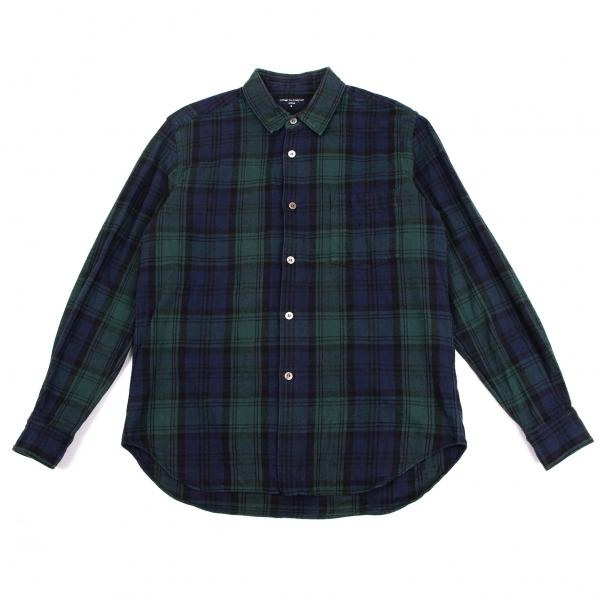 COMME des GARCONS HOMME PLUS チェック ネルシャツ COMME des GARCONS HOMME コムデギャルソンオムCOMME 洗い加工