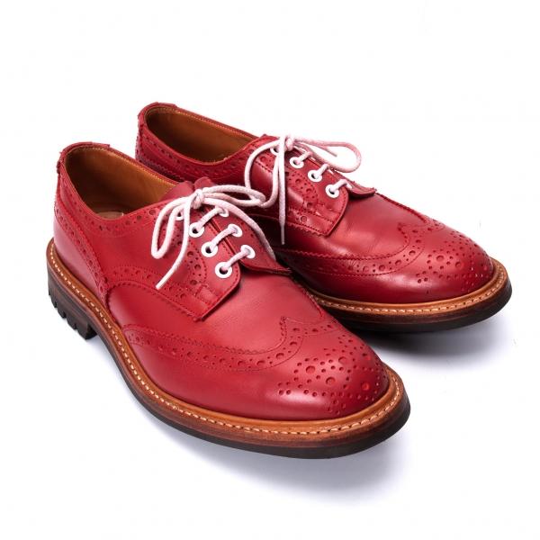 Tricker's トリッカーズTricker's バートン レザーシューズ 赤 Tricker's トリッカーズTricker's バートン レザーシューズ 赤