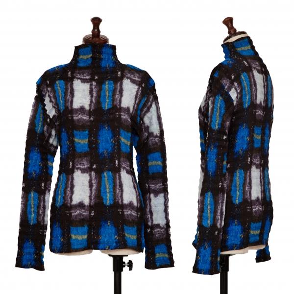 ISSEY MIYAKE - ISSEY MIYAKE イッセイミヤケ ジグザグ プリーツハイネックカットソー ISSEY MIYAKE イッセイミヤケISSEY ジグザグプリーツ