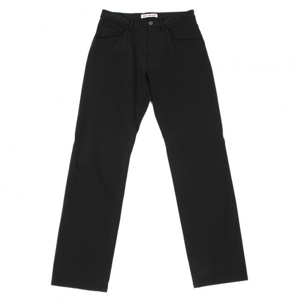 ISSEY MIYAKE（イッセイミヤケ） ナイロン斜行切替ストレッチパンツ 黒