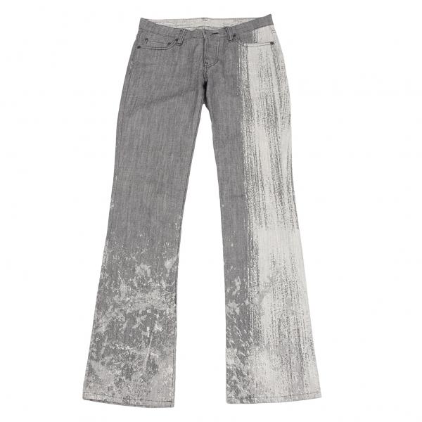 【as】イッセイミヤケ A-POC　スプラッシュジャガードパンツ デニム ISSEY MIYAKE イッセイミヤケ エーポックISSEY A-POC スプラッシュ