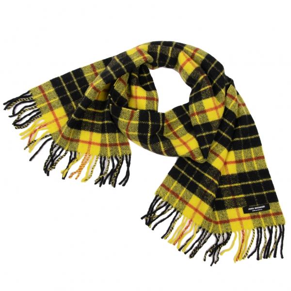 ジュンヤワタナベ コムデギャルソン タータンチェックフリンジマフラー  