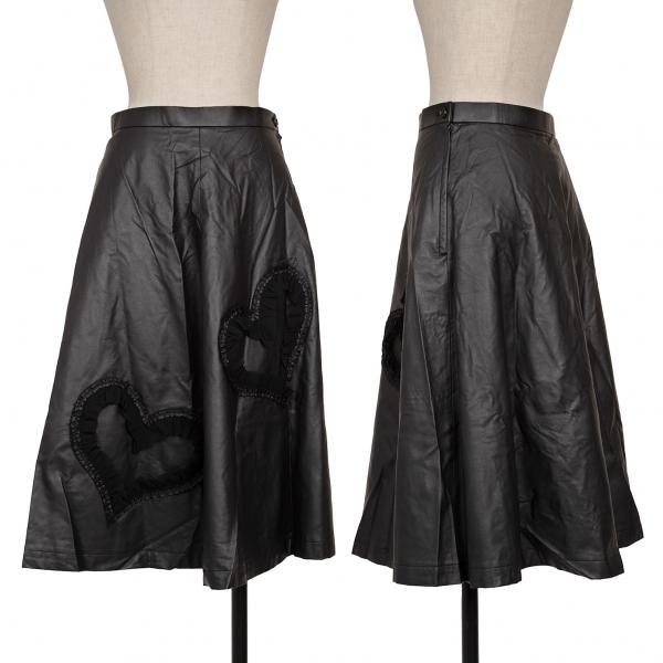 COMME des GARÇONS GIRL ハートスカート COMME des GARCONS コムデギャルソンCOMME フェイクレザーハート