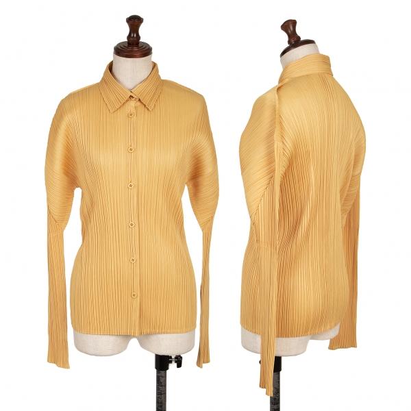 PLEATS PLEASE プリーツプリーズPLEATS プリーツシャツ 黄3 