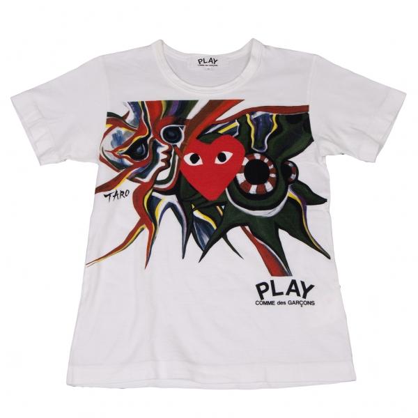 S正規品新品PLAY COMME des GARÇONS プリントロゴTシャツS プレイコムデギャルソン×岡本太郎PLAY COMME des GARCONS