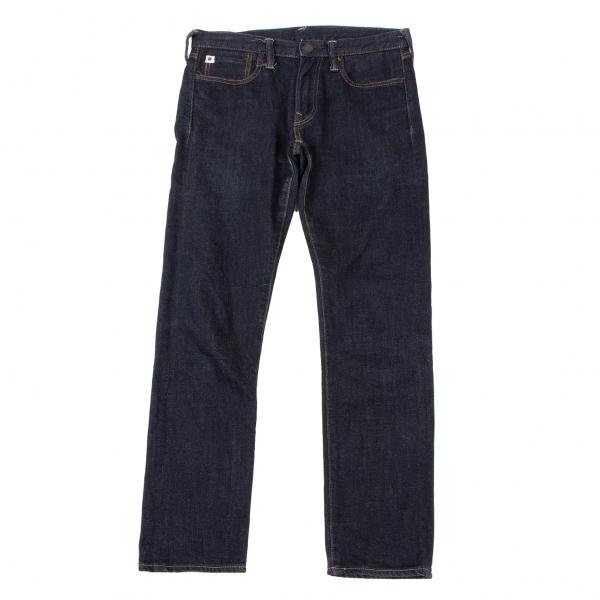 45R インディゴ染め テーパードデニム 濃紺