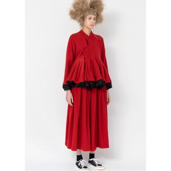 コムコム コムデギャルソンCOMME des GARCONS 裏地レイヤード縮絨 