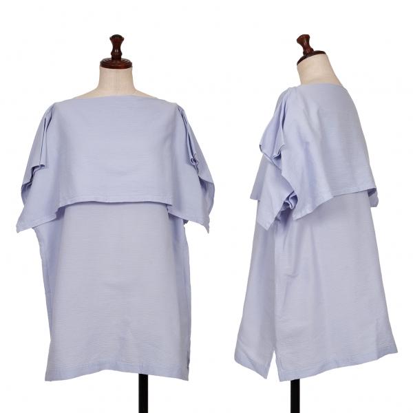 ISSEY MIYAKE（イッセイミヤケ） 折り返しクレープチュニック 薄紫2