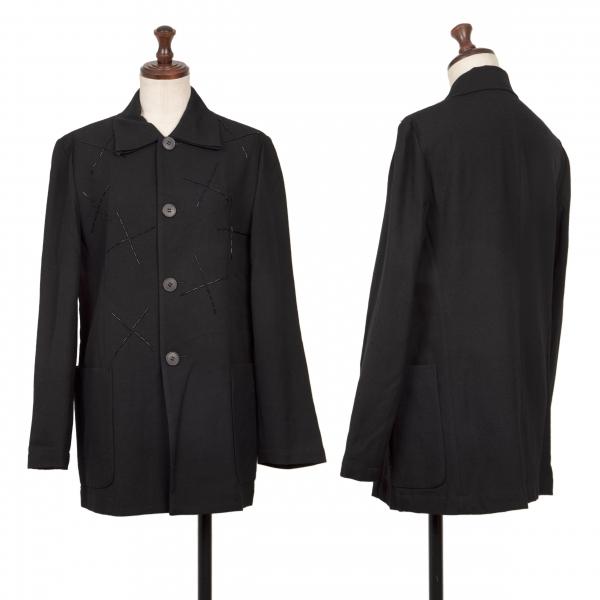 tricot COMME des GARCONS チューブビーズ ジャケット 黒 tricot COMME des GARCONS チューブビーズ ジャケット 黒