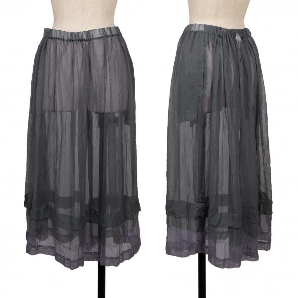 コムデギャルソンコムデギャルソン フリルシースルースカート 粘り強く 