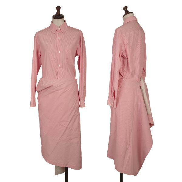 COMME des GARCONSストライプシャツワンピース COMME des GARCONS（コムデギャルソン） ストライプ変形シャツ