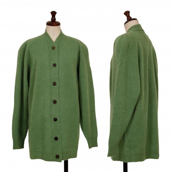YOSHIE INABA（ヨシエ イナバ） カシミヤニットカーディガン 緑M位