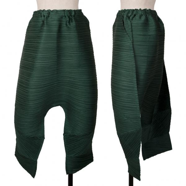 PLEATS PLEASE（プリーツ プリーズ） プリーツサルエルパンツ 緑3