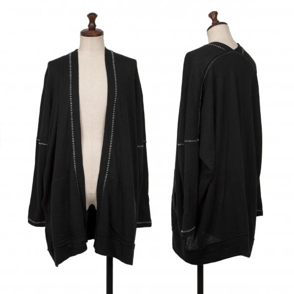 ツモリチサトTSUMORI CHISATO ステッチボタンレスアンゴラニット  