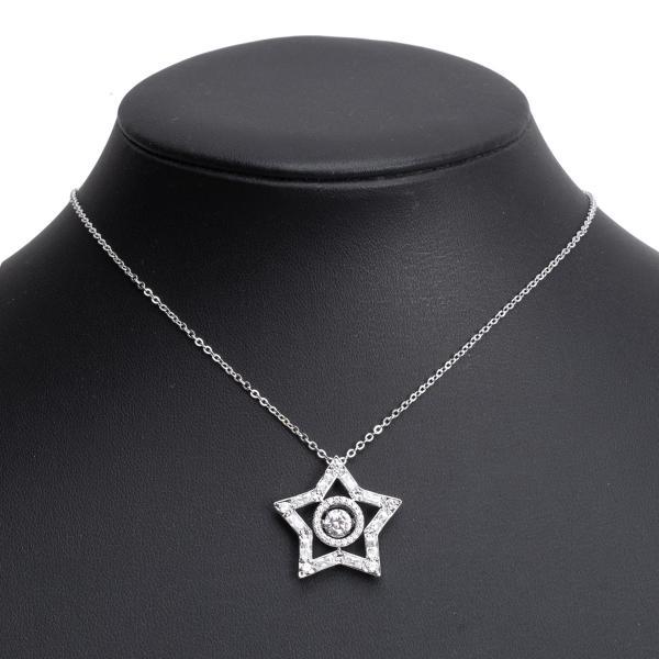 スワロフスキーSWAROVSKI スターモチーフラインストーンネックレス 