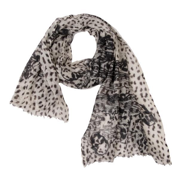 ルシアンペラフィネ カシミヤ100%マフラー グレー