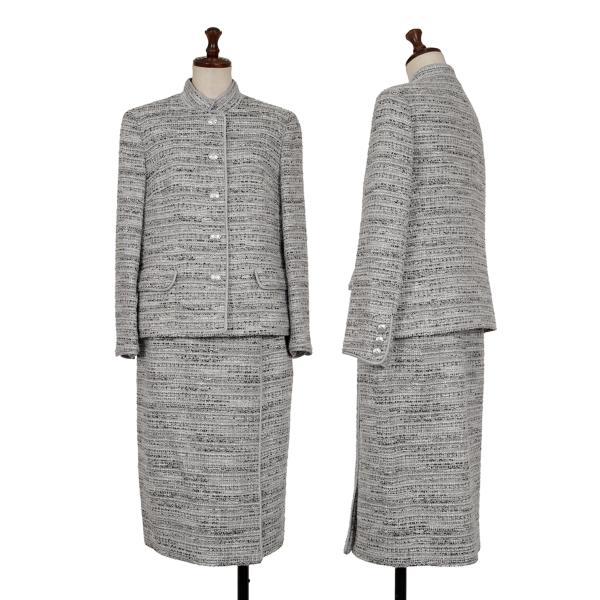 Aquascutum（アクアスキュータム） ツイードセットアップ シルバーM位