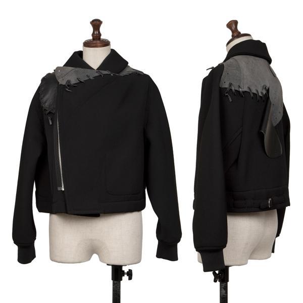 COMME des GARCONS（コムデギャルソン） ウールレザーグローブジップ