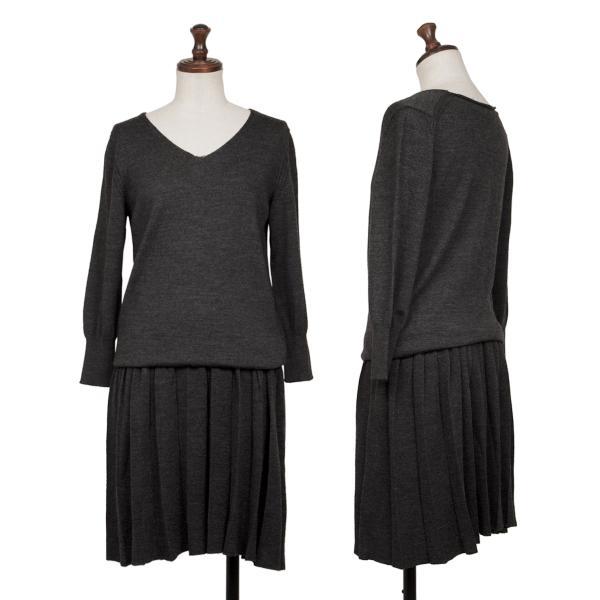 JUNYA WATANABE ニットワンピース S ブラック