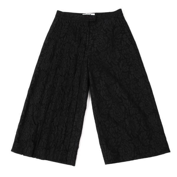 エムエスジーエムMSGM ポリフラワーメッシュハーフプリーツワイド 
