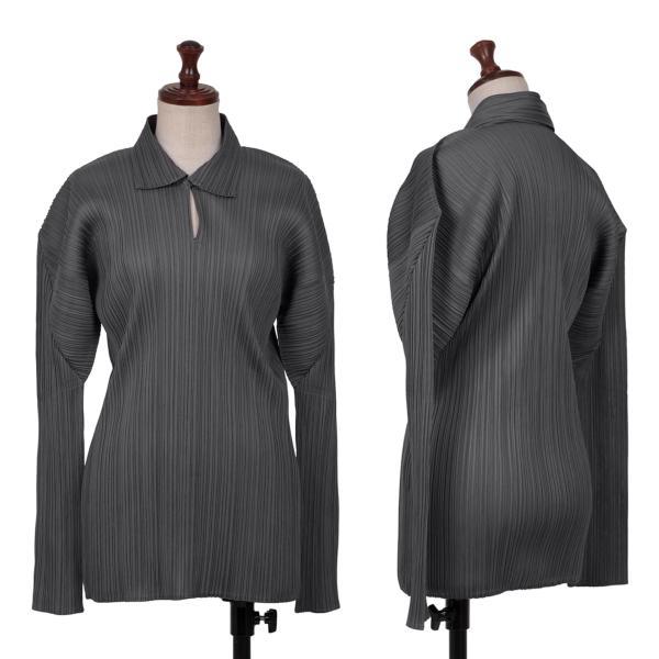 プリーツプリーズPLEATS PLEASE シワプリーツハイネックカットソー 