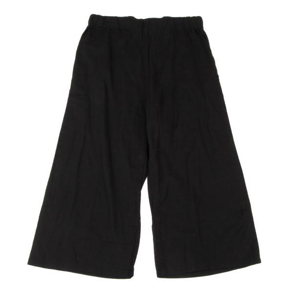リミフゥLIMI feu コットンワイドクロップドパンツ 黒S 【レディース  