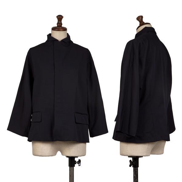 美品　ローブドシャンブル コムデギャルソン　ウールギャバ　ストレッチ　ジャケット robe de chambre COMME des GARCONS ローブシャンブル