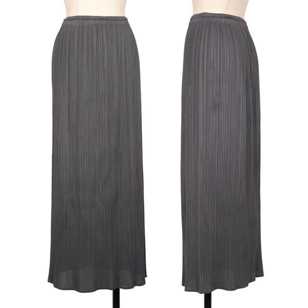 PLEATS PLEASE プリーツプリーズPLEATS プリーツ台形スカート グレー2 
