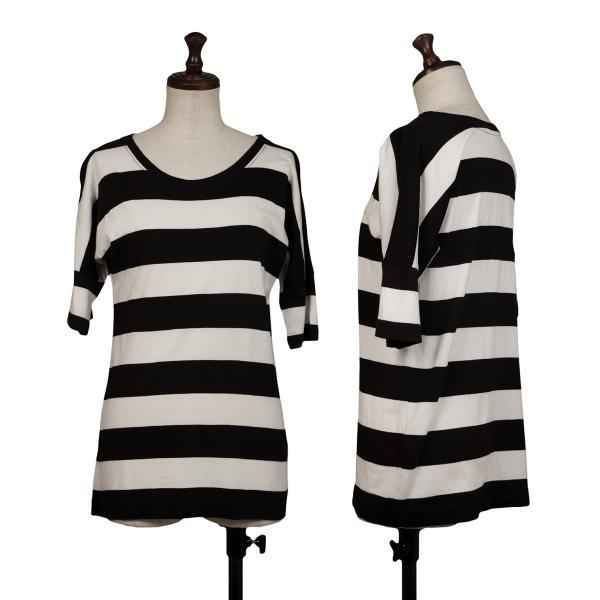 DRIES VAN NOTEN ドリスヴァンノッテンDRIES 袖切替ボーダーTシャツ 
