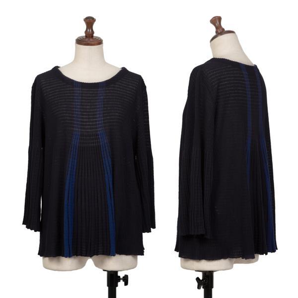 TSUMORI CHISATO ツモリチサトTSUMORI 針抜きフレアリブニットトップス 