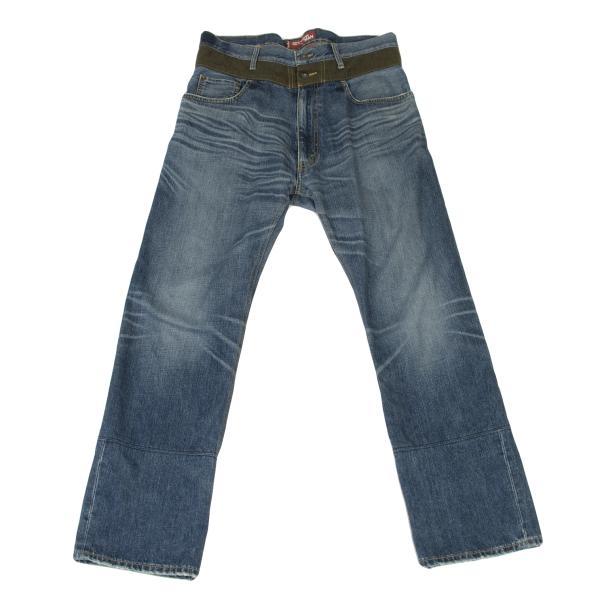 名作 ジュンヤワタナベ 15ss 切替 ポケット 2タック サルエル デニム S 名作 ジュンヤワタナベ 15ss 切替 ポケット 2タック サルエル
