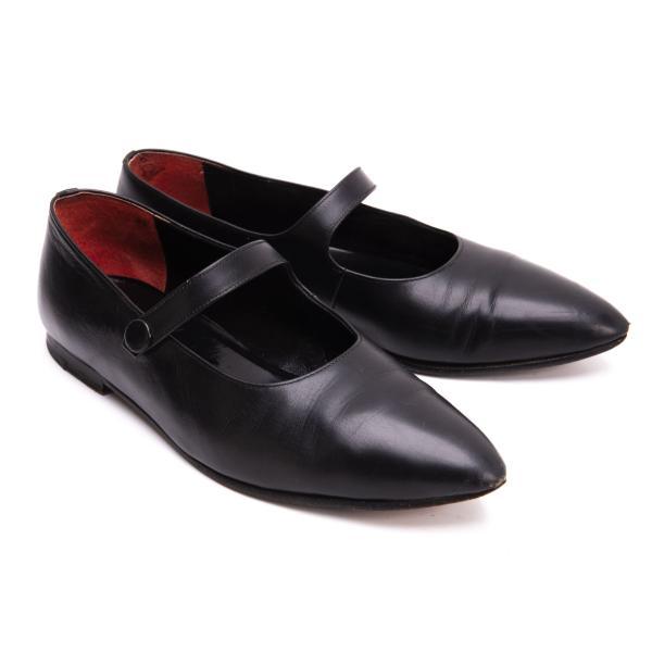 COMME des GARCONS（コムデギャルソン） ストラップレザーシューズ 黒