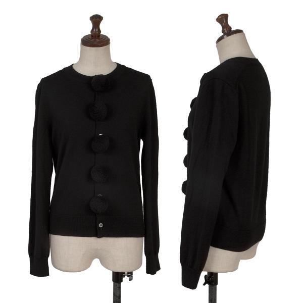 COMME des GARCONS ブラックコムデギャルソンBLACK ボンボン装飾