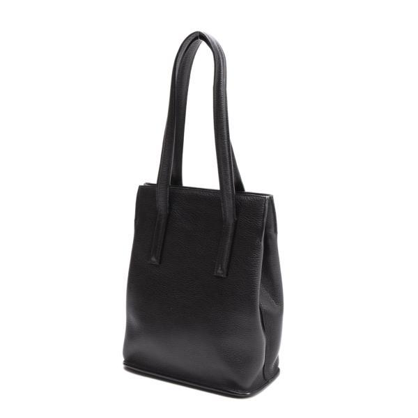 ヒロフHIROFU 162 シュリンクレザーミニトートバッグ 黒 【レディース