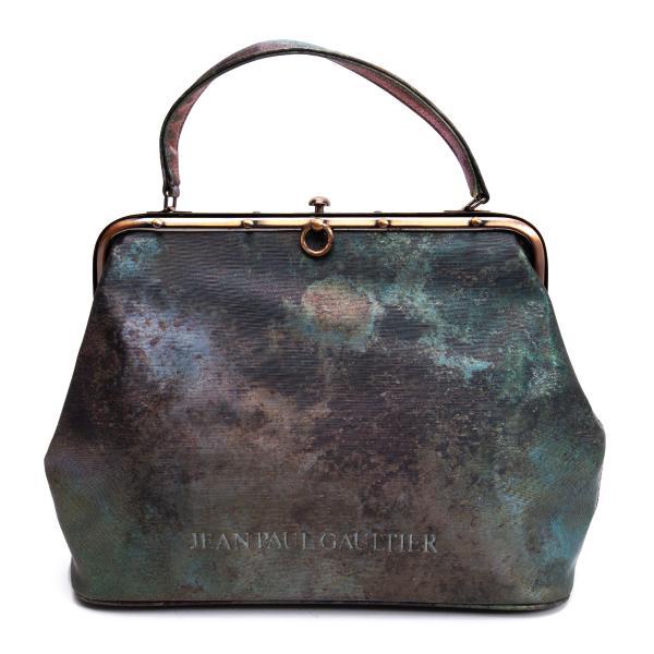 美品✨ ジャンポールゴルチエ　ハンドバッグ Vサイバー がま口 Jean Paul Gaultier ジャンポールゴルチエJean GAULTIER V