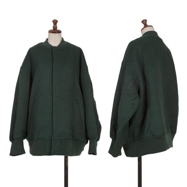 ZUCCa（ズッカ） 比翼スナップボタンスタジャン 深緑M 【レディース