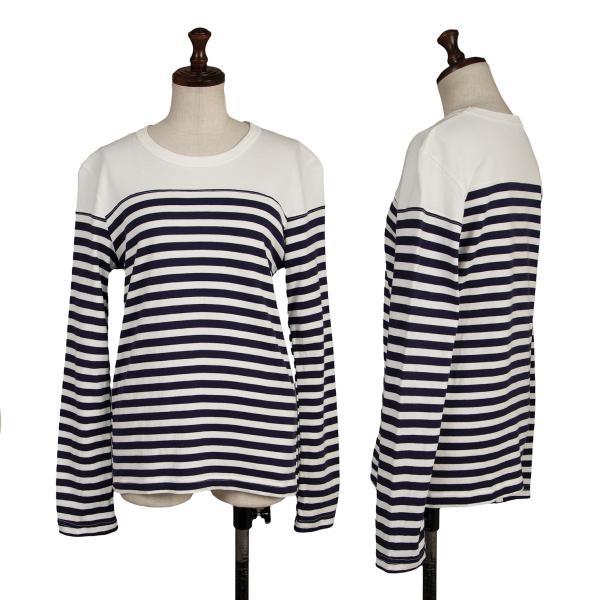 COMME des GARCONS ボーダー カットソー Comme Des Garçons Play ハートロゴ ボーダー柄 カットソー 通販