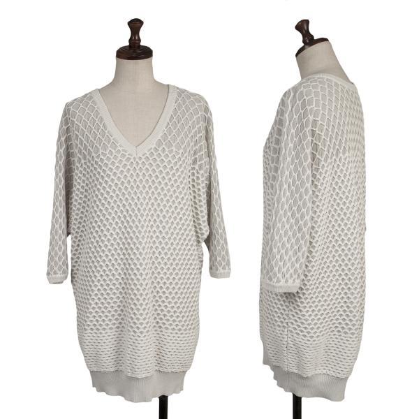 ISSEY MIYAKE イッセイミヤケISSEY ハニカムパターンシアーV ISSEY MIYAKE イッセイミヤケISSEY ハニカムパターンシアーV