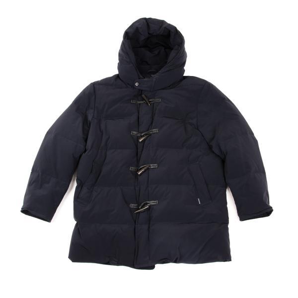 PAPAS（パパス） パパスプラスPapas+ ナイロンダッフルダウンコート 紺