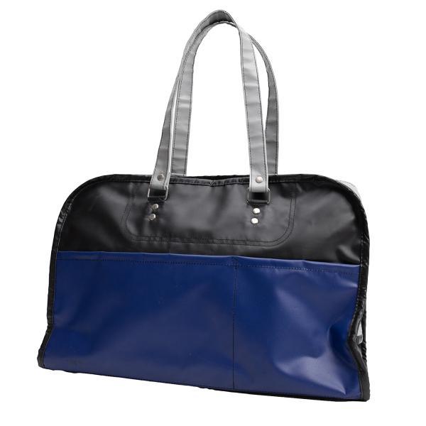 大容量 コムデギャルソン ボストンバッグ 2way ショルダー 黒 PVC 大容量 コムデギャルソン ボストンバッグ 2way ショルダー 黒