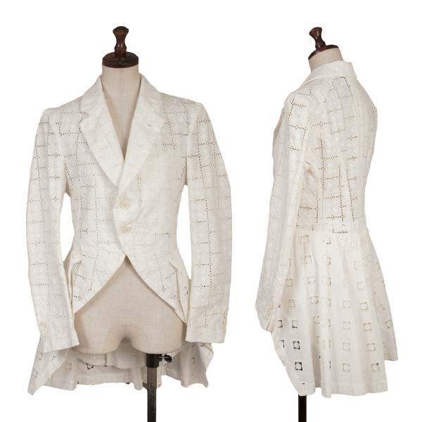 COMME des GARCONS（コムデギャルソン） レースコットン燕尾ジャケット